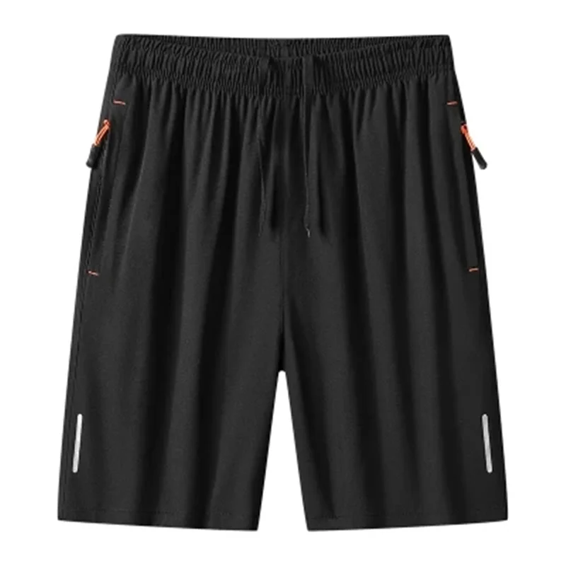 Sports Shorts Casual Sports Shorts for Men's Summer Ice Silk Breathable Loose Large Size Cool and Quick Drying Fashion Elastic Casua