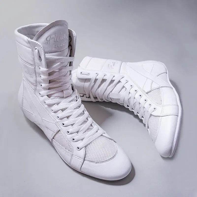Professional Boxing Shoes for Men Black White Wrestling Boots Man Non-Slip Sports Shoes Mens Brand Fighting