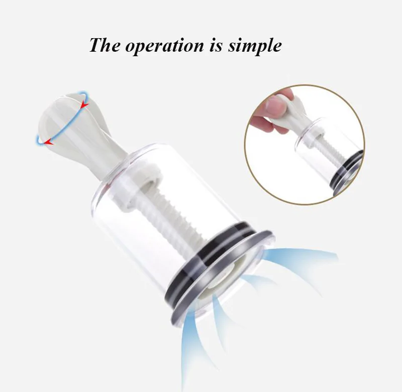 HANRIVER Vacuum cupping, 9 canned household hand twist type magnetic therapy cupping rotary extraction cupping