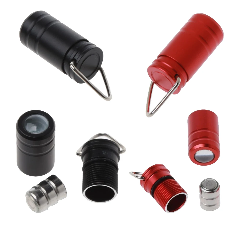 Protable Super Tiny Mini Small Keychain Flashlight Smallest Bright Long Lifetime Waterproof Key Ring Light Torch Outdoor