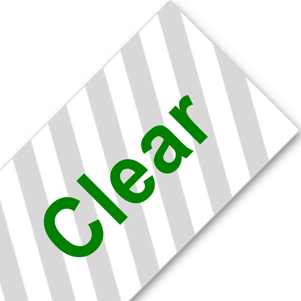 green on clear