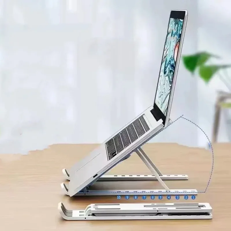 Laptop Stand Foldable Cooling Notebook Bracket Adjustable Ergonomic Support Base Holder Tablet Accessories