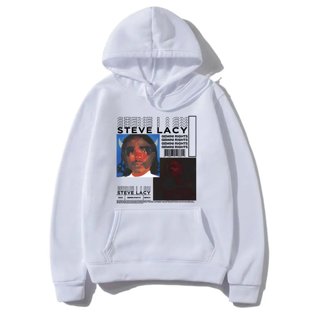 Hip Hop Rapper Steve Lacy Men's Hoodie Gemini Rights Album Cover Graphic Sweatshirt Men Women Casual Vintage Oversized Hoodies
