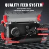 140Amp MIG Welder Flux Core , Welder Machine 110V with Synergy IGBT Inverter, Portable Gasless Welder Equipment 5