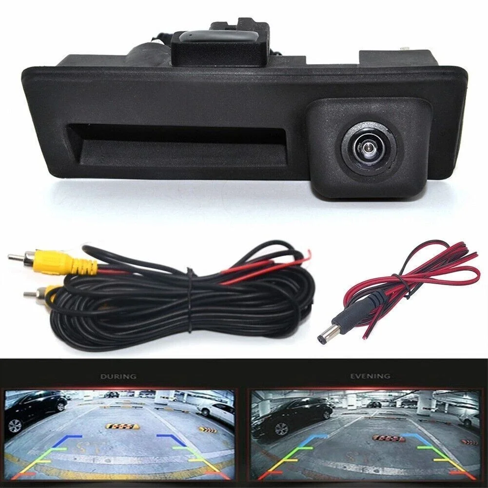 아우디 A3 A4 A5 A6 A7 Q3 Q5 Q7, 폭스바겐 MK2 MK6, 파사트 B6 B7 B8용 차량 트렁크 손잡이 후방 카메라 (CCD CVBS 후방 카메라)