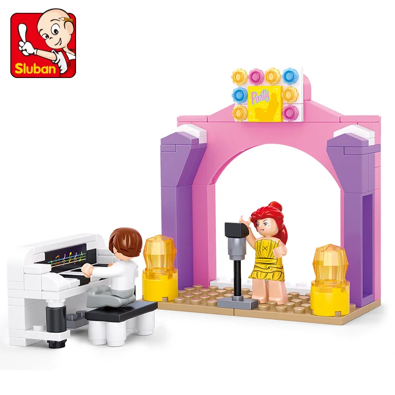

Sluban Building Block Toys Girls Dream B0521 Piano Solo109PCS Bricks Musical Instruments Compatbile With Leading Brands