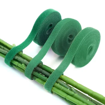 Adjustable Green Self-Adhesive Plant Cable Ties 2m