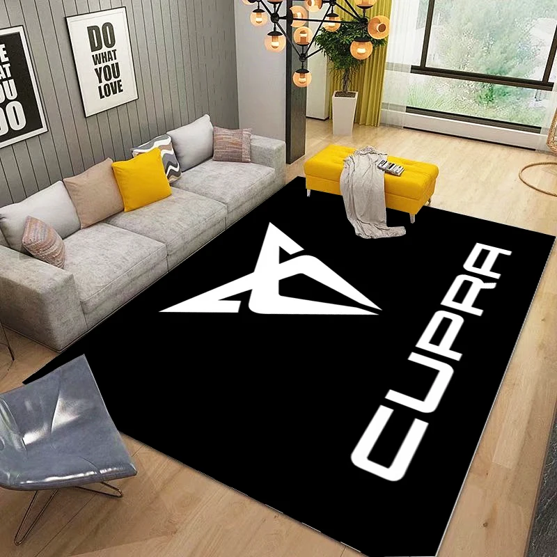 

Cupras Racing Car Logo Carpet Comfortable Retro Creative Living Room Bedroom Sofa Area Rug,Birthday Gift