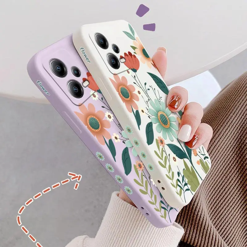 Gorgeous Flower Silicone Phone Case Cover