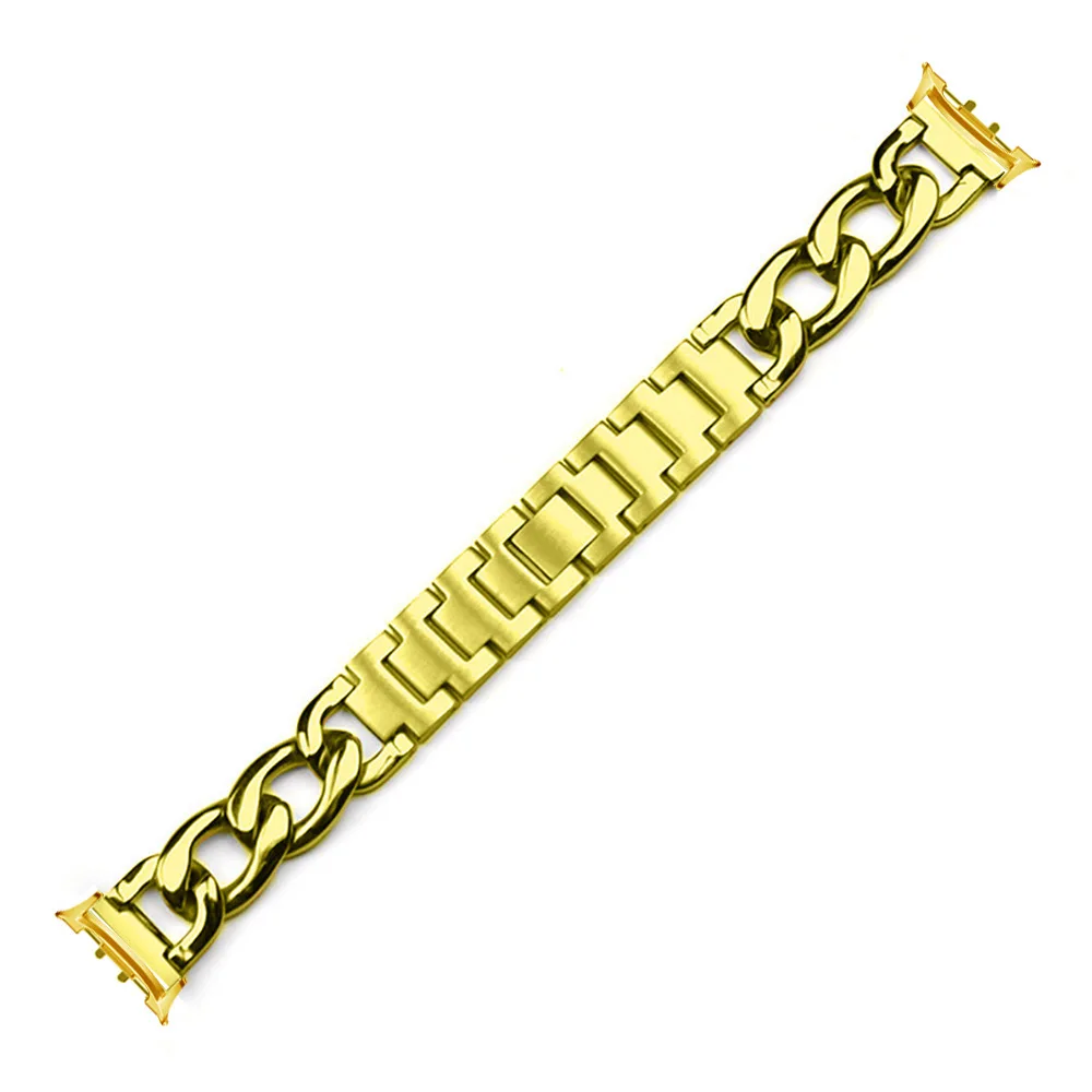 Elegant Metal Bracelet Strap for Smartwatches - Women's Premium Watchband Accessory