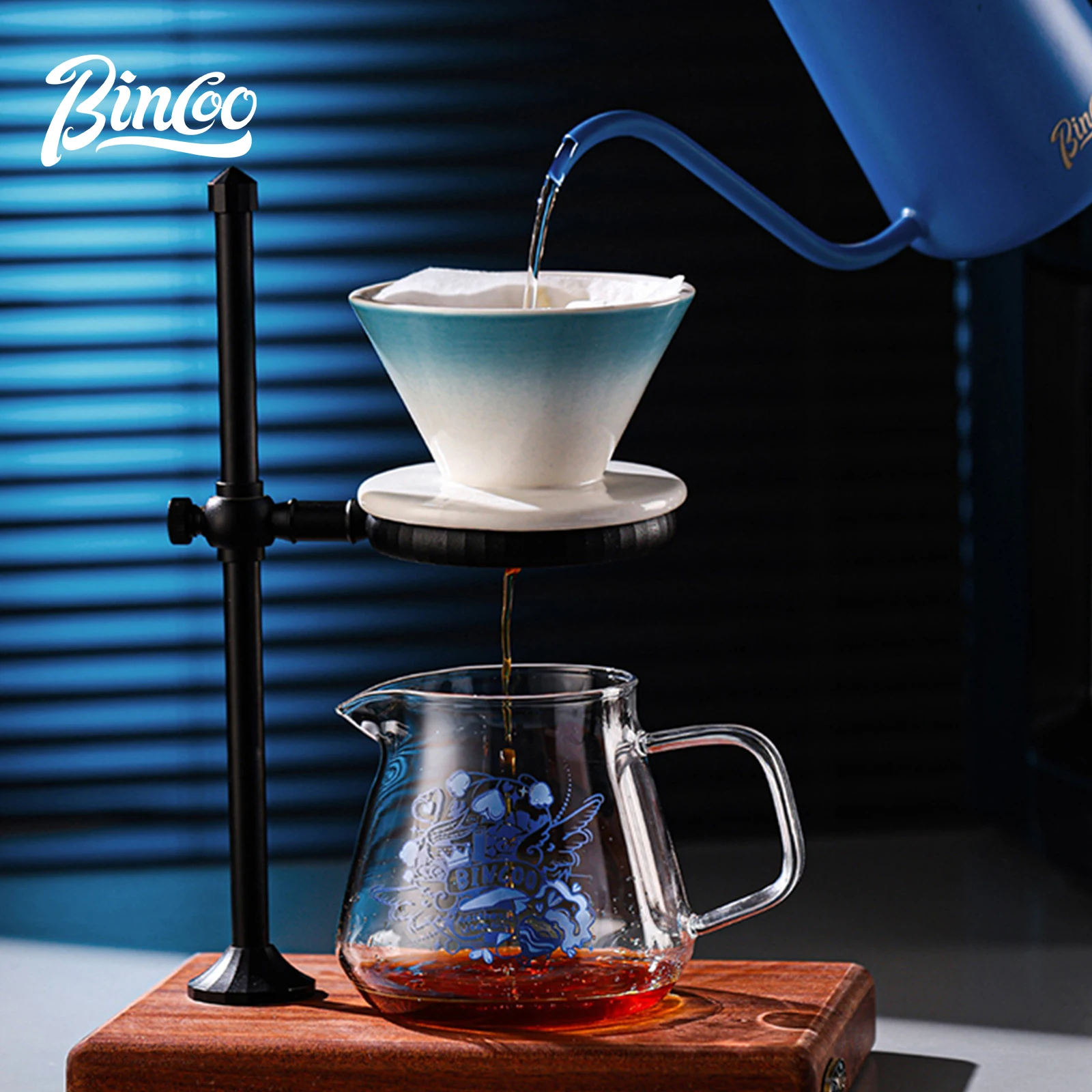 Bincoo Drip Coffee Maker Set – Ceramic Filter and Carafe, Drip Coffee Maker, Perfect Gift for Coffee Lovers