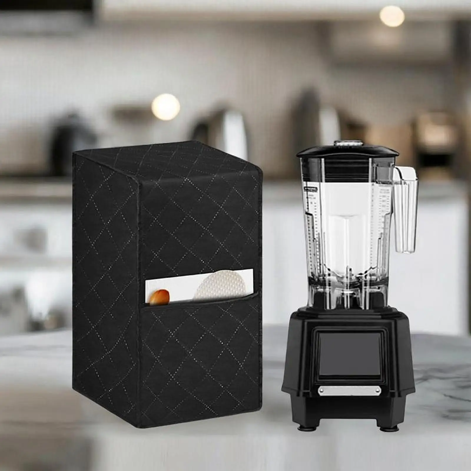 Blender Dust Cover with Pocket Dustproof Anti Fingerprint Home Stand Mixer Protector Blender Cover Coffee Maker Appliance