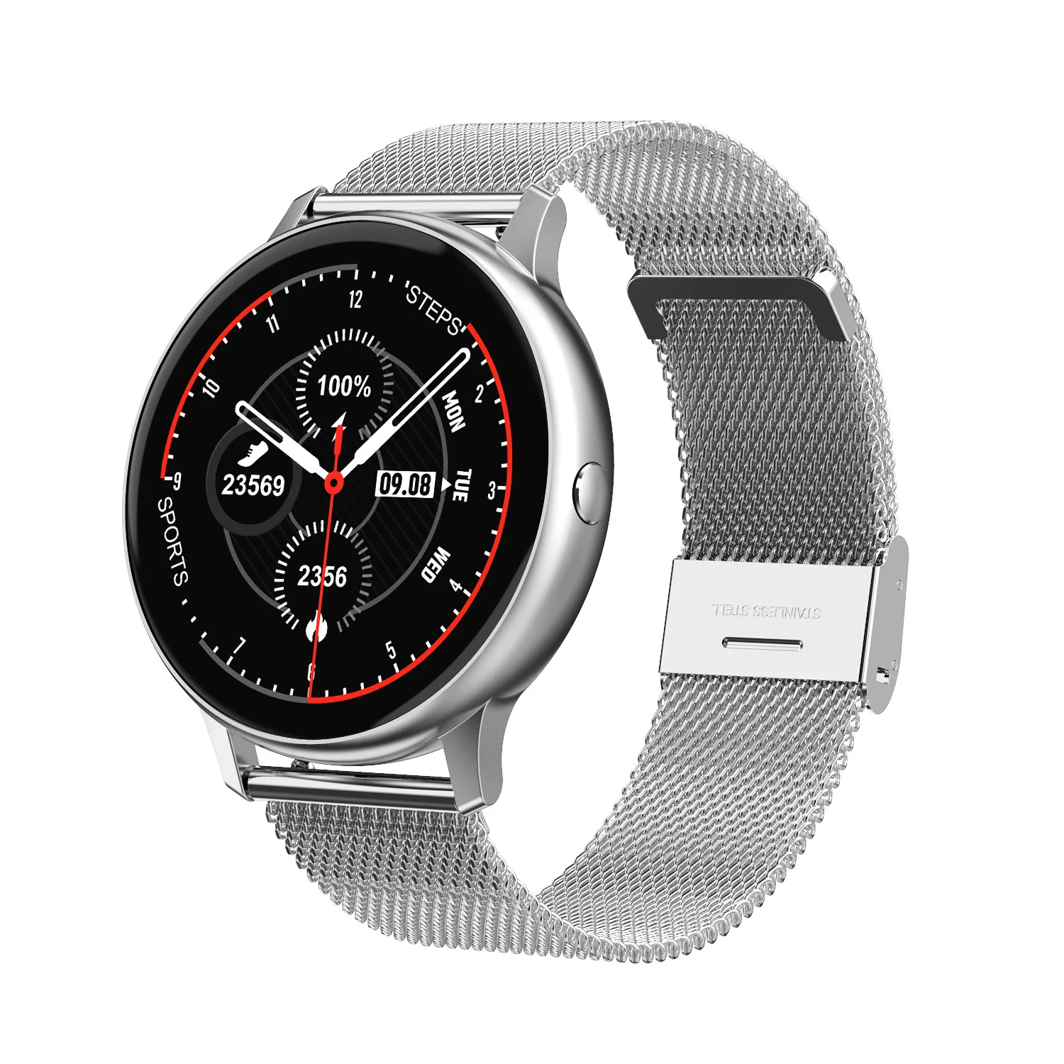 

2021 New Women's Smart Watch Message Push Heart Rate Blood Pressure Oxygen IP68 Waterproof Full Touch Bluetooth Watch