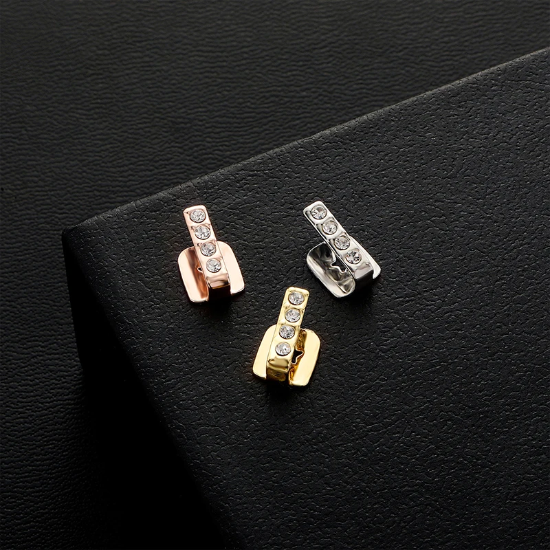 힙합 패션 싱글 버티컬 바 티스 그릴즈 브레이스 속이 빈 치아 캡 지르콘 덴탈 그릴즈 여성 남성용 주얼리 1개