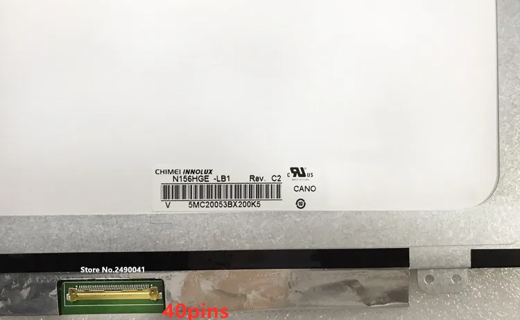 Tela do Laptop Fino B156hw03 V.0 Fit N156hge-lb1 La1 Lg1 B156htn03.2 .3lcd Display Panel Fhd1920x1080 40pin 15.6 - Imagem 4