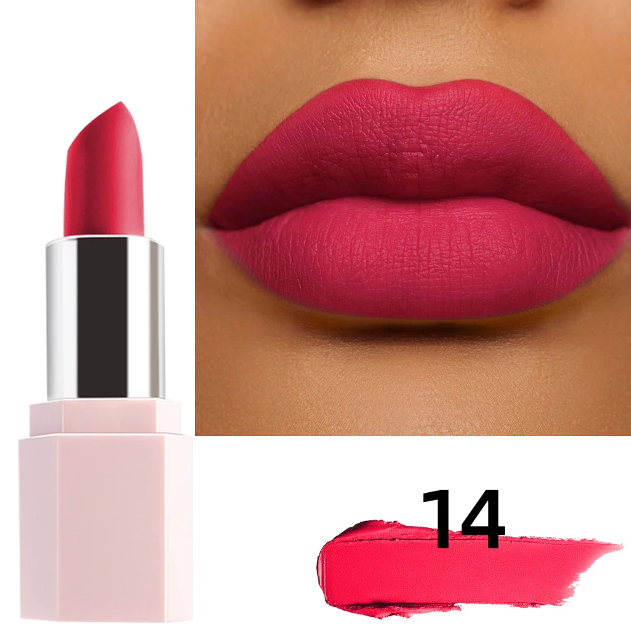 Mattes Samt Lippenstift Langhaltend Wasserfest Lippenfarbe_voghion.com