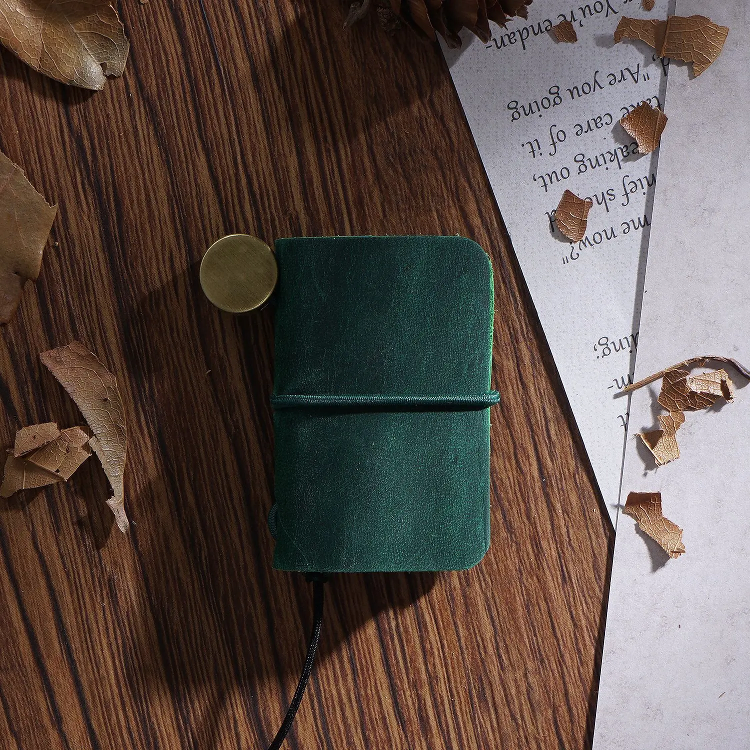 Handmade Vintage Leather Mini Notebook Cute Travel Schedule Diary Weekly Daily Planner Organizer Notebook Kawaii Stationery leather notebook