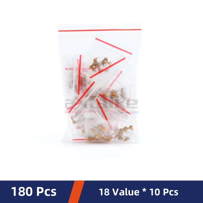 Monolithic Ceramic Capacitor Kits 10pF-10uF 50V 106 105 474 104 103 102 101 33 47 56 68 PF 10NF 100NF MLCC 180/300/480/500PCS ceramic capacitor,multilayer capacitor