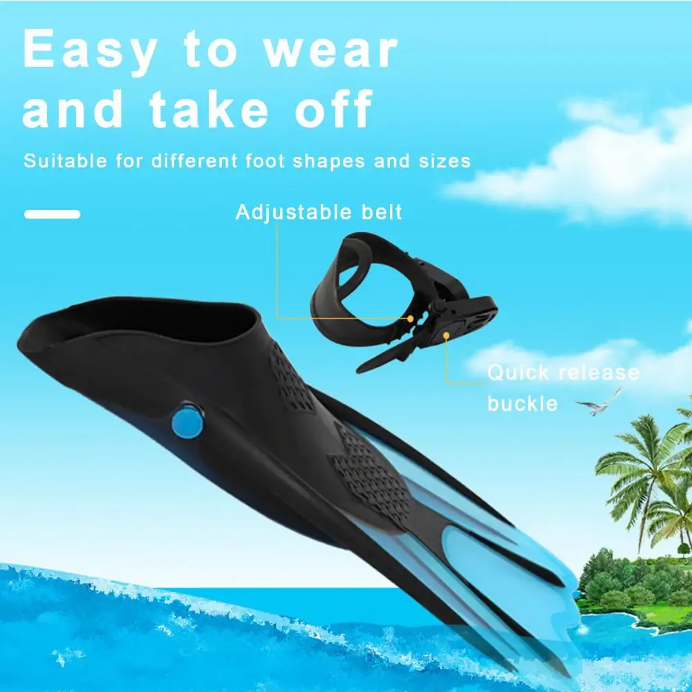 DivingFinsProfessionalUnisexSiliconeSwimmingFinsforFreeDivingSnorkelingLegStrength