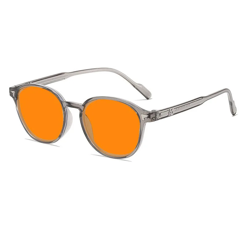 Ultralight Round Frame Yellow Lens Night Vision Glasses - Blue Light Blocking Eye Protection Eyewear
