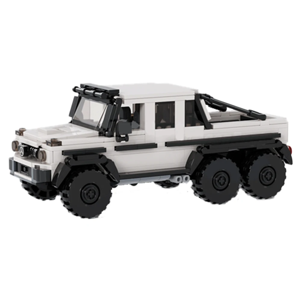 Конструктор MOC AMG G63 6x6 с прицепом, 584 шт.