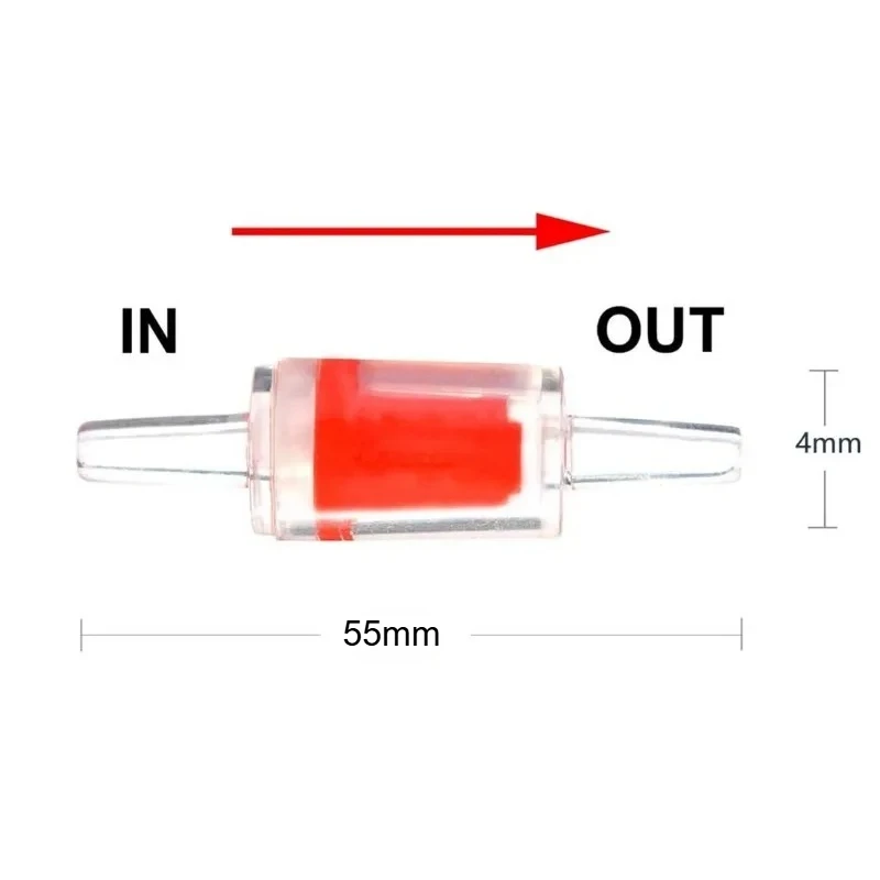 Aquarium Check Valve 10pcs Plastic One Way Check Valve for Aquarium Air Pump Non-Return Home Fish Tank CO2 System