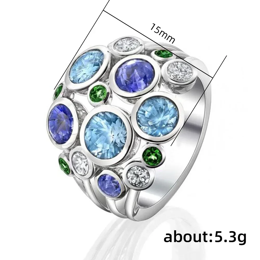 Magnetic Therapy Ring Colorful Torina Crystal Quartz Ionix Ring Ionix Therapy Quartz Crystal for Weight Loss Lymph Drainage crystal rings,stone rings,fashion rings,fashion ring,finger rings