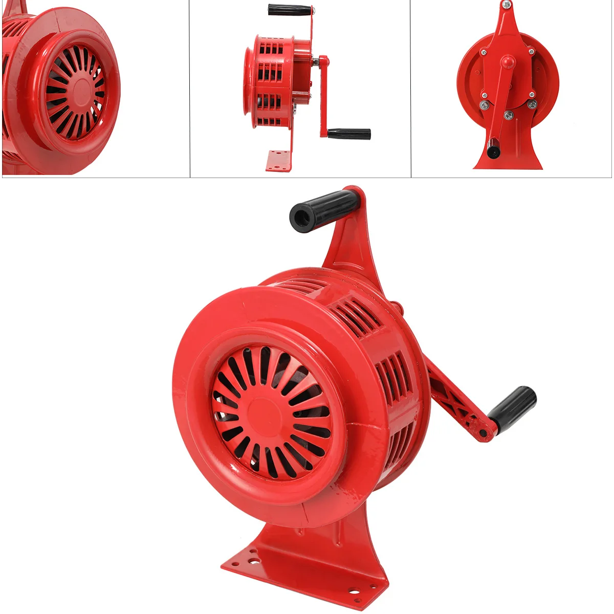 Air Raid Alarm Air Raid Siren Hand Crank Siren Aluminium Alloy 120dB Alarm Air Raid Tornado Siren Horns Alarm for Emergency