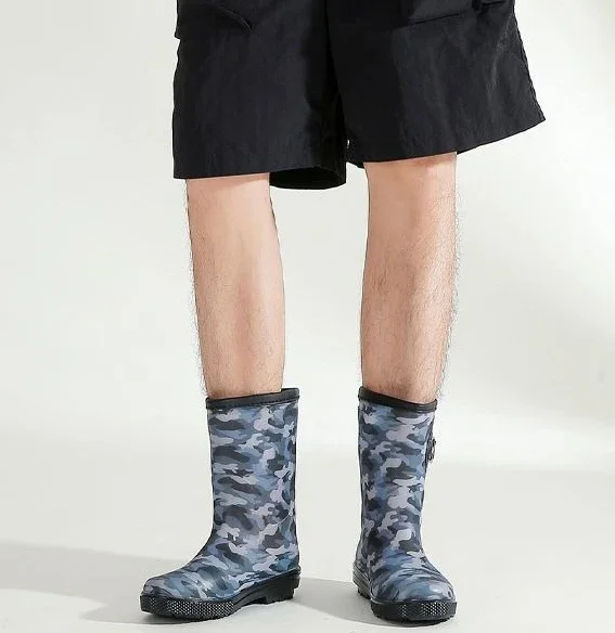 Waterproof Mid Height Men's Casual Boots For Work And Hiking_voghion.com