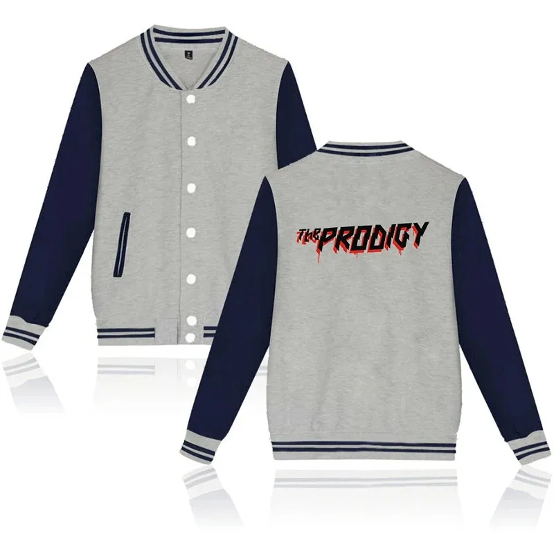 Latest fashion prodigy print button pocket baseball jacket men women hoodie casual coats long sleeve hoodies jackets
