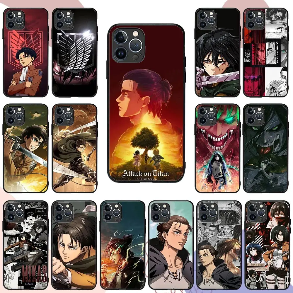 Tr-3 Attack On Titan Custodia Morbida Per Samsung S20 S21 S22 S23 Note 8 9 10 20 Ultra Lite Plus