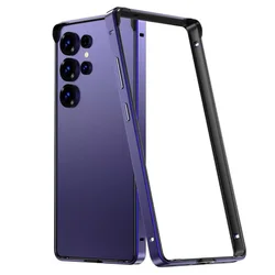 Enhanced Heat - Resistant Hybrid Silicone Metal Phone Case - Galaxy S25 Plus (Purple)