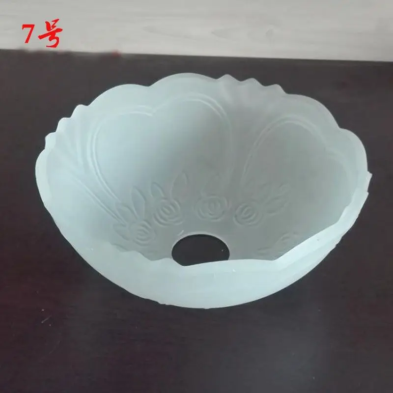 Lampshade Shell Frosted Glass Lampshade Accessories E27 Screw Restaurant Chandelier European Wall Lamp Table Lamp Shade