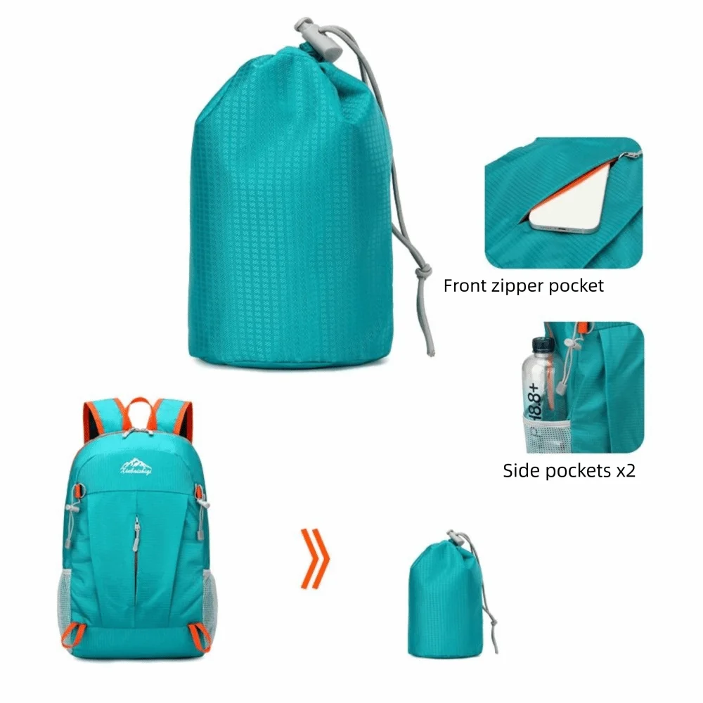 Multifunktionaler 25L Wanderrucksack Ultraleichter Faltbarer Sportrucksack Wasserdichter Nylon-Stoff Fitnesstasche für Outdoor-Aktivitäten – Detail 4