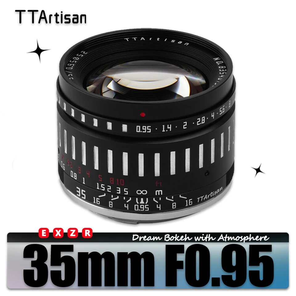 TTArtisan 35mm F0.95 APS-Cレンズ TTArtisan APS-C 35mm F0.95 超大口径 MF カメラレンズ ポート