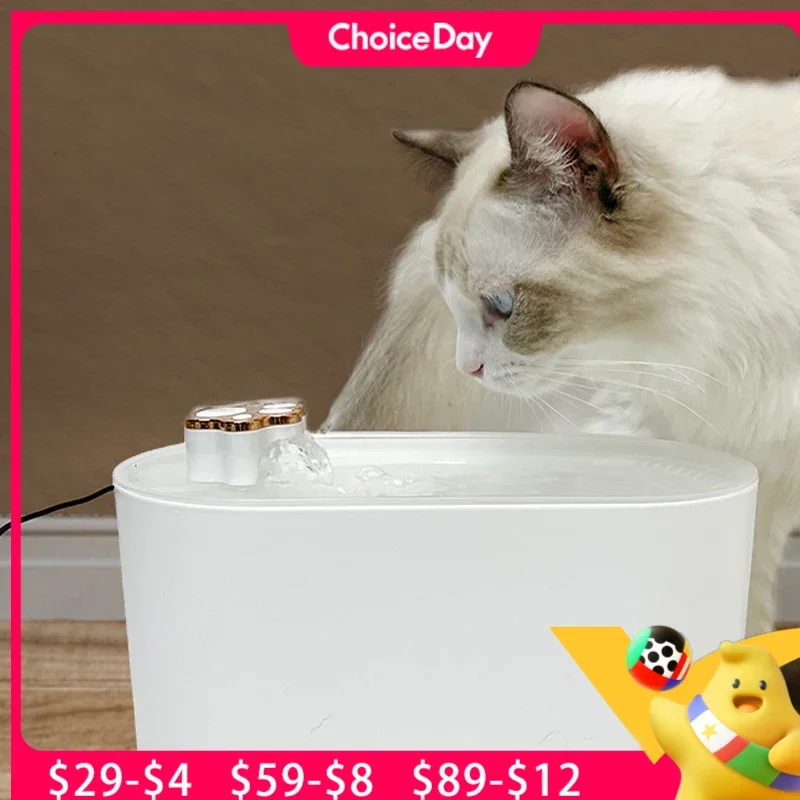 

Automatic Intelligent Pet Water Dispenser Large Capacity 3L Circulating Active Flow Fresh Filter Drinking Dispenser New