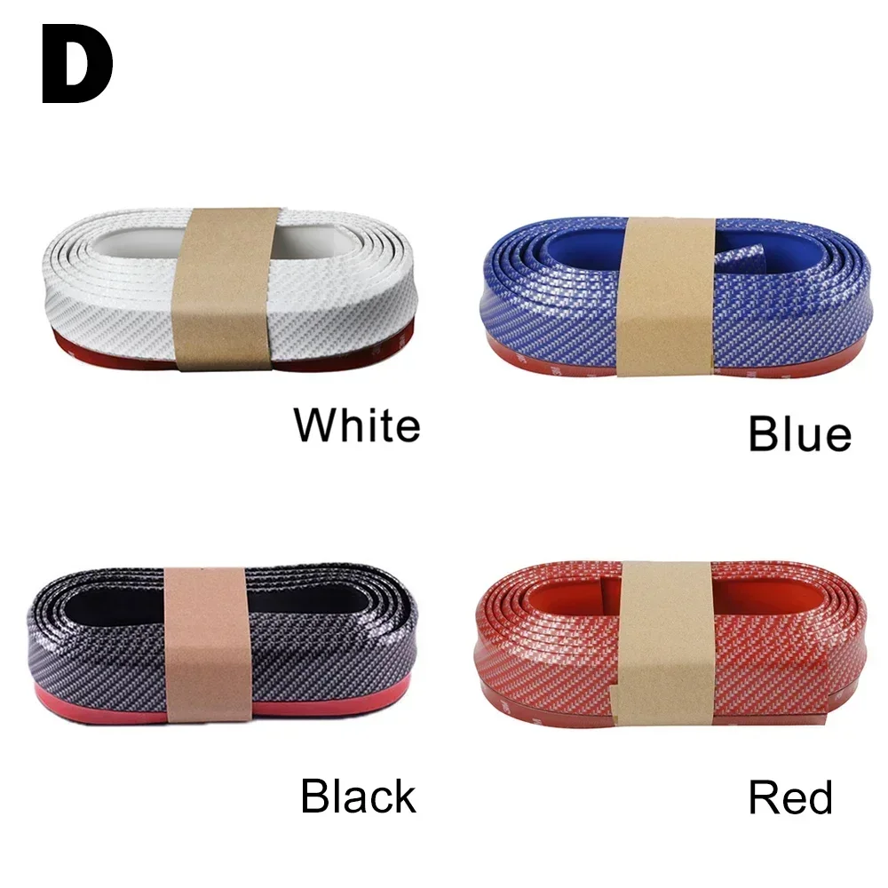 Neue Auto Frontschürze Lippe Carbon Faser Gummi Schutz Stoßstange Lip Streifen Spoiler Seite Rock Gummi Anti Scratch Protector – Detail 5