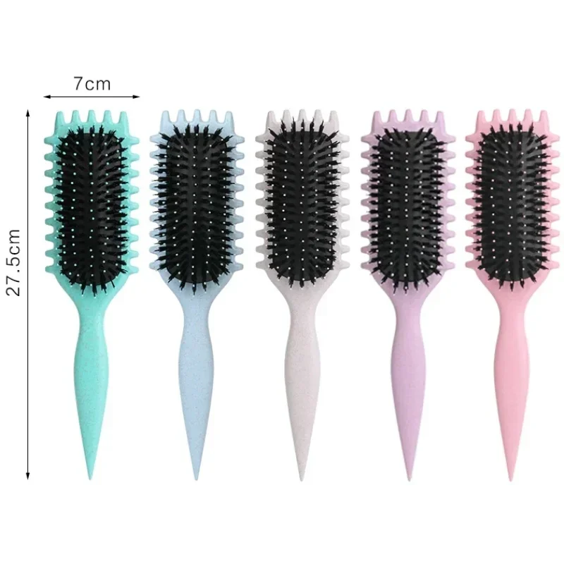 Salon Styling Curly Hair Styling Brush Curl Hair Brush for Combing and Shaping Men's and Women's Curls Reduce Pulling Tools 3