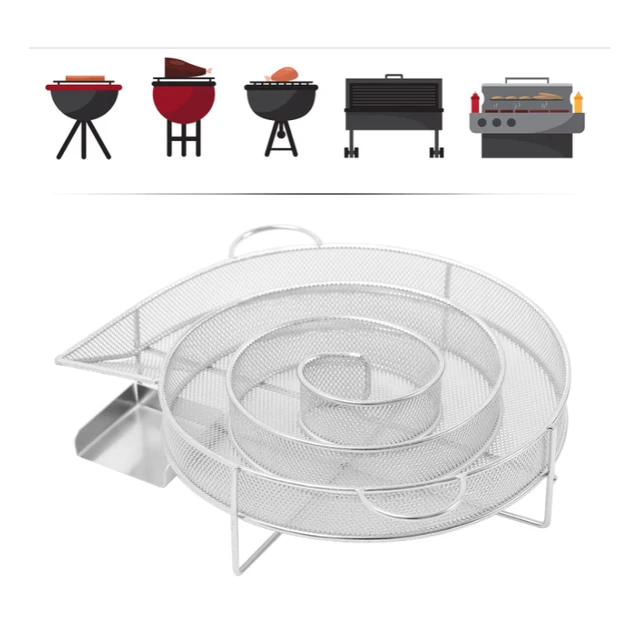 Rozsdamentes Acél Grill Nem Bot Grillező Kosár Kemping Bbq Fűtő Kályhák Steak Piknik Nettó Tűzifa Rack - Image 4