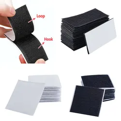 10PCS Strong Self Adhesive Fastener Hook and Loop Tape Nylon Sticker with Sofa Mat Carpet Anti Slip Mat DIY Accessories