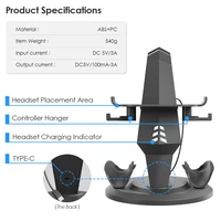 Charging Dock Compatible with Meta Oculus Quest 3/Quest 2 VR Headset Display Stand and Controller Holder VR Accessories - Image 4