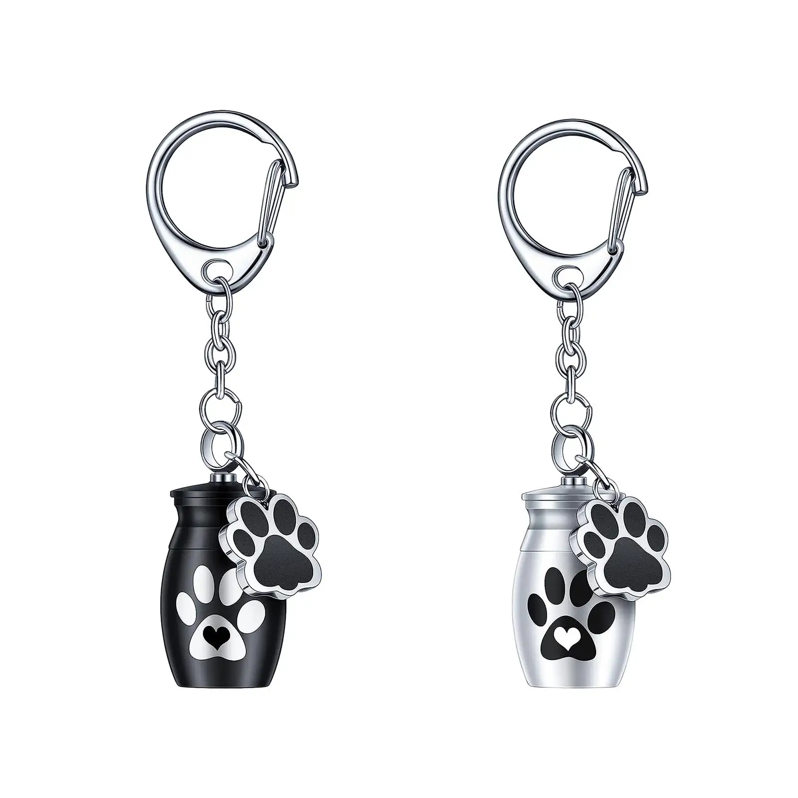 Small Keychain Pet Urn Portable Keep Precious Memories Keepsake Pet Hair Storage Jar Souvenir Rabbit Kitty Bunny Puppy cremation urn