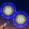 LED Copper Wire Firework Lights, 8 Modes Fairy Starburst Light with Remote Outdoor Decorations for Home, Party, Cafe, Wedding 1