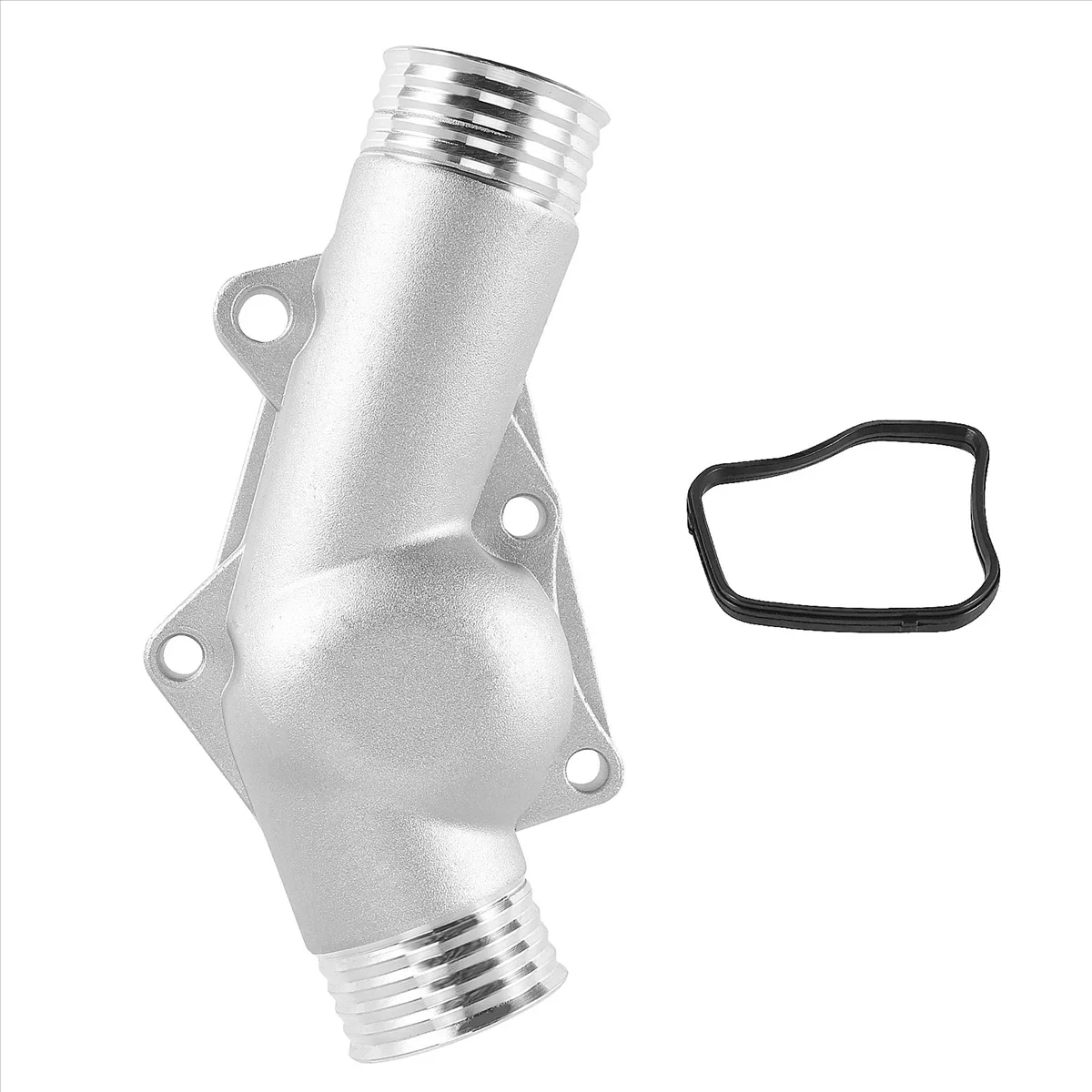 Engine Coolant Aluminum Thermostat Housing Cover With Gasket 11531722531 11531740437 for BMW M3 Z3 E34 E36 Polished BAP121178 engine gasket set engine gasket kit replacement gasket set car wire harness clip