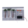Miniature Display City Road Scene Set with Coconuts Tree 1:64 Scale Road Scene Modeling Kits for Sand Model Builders 1