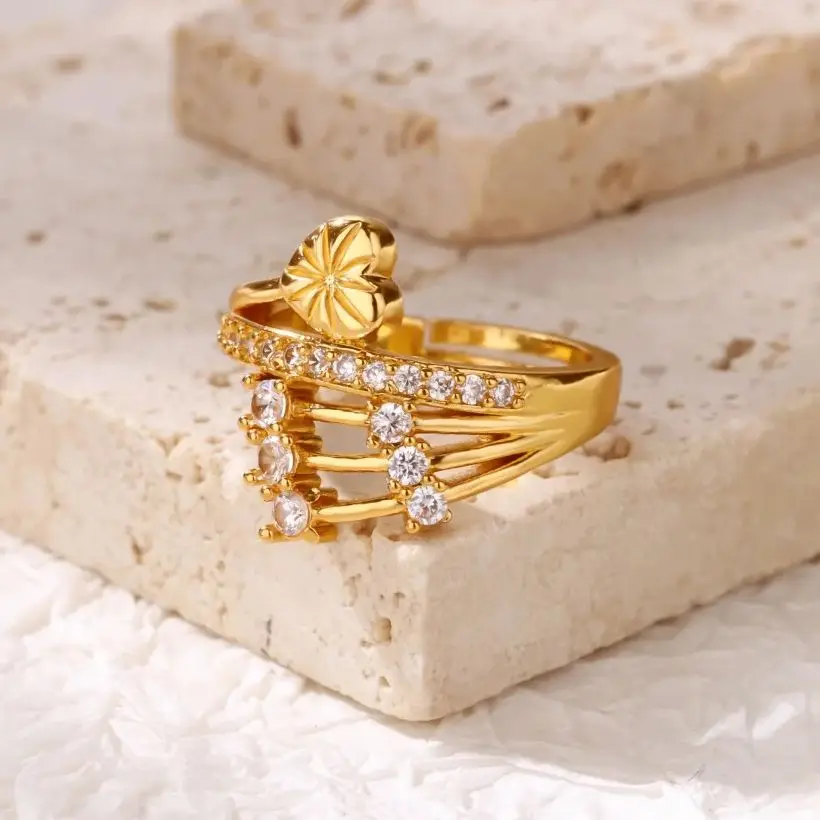 Zircon Geometric Rings For Women