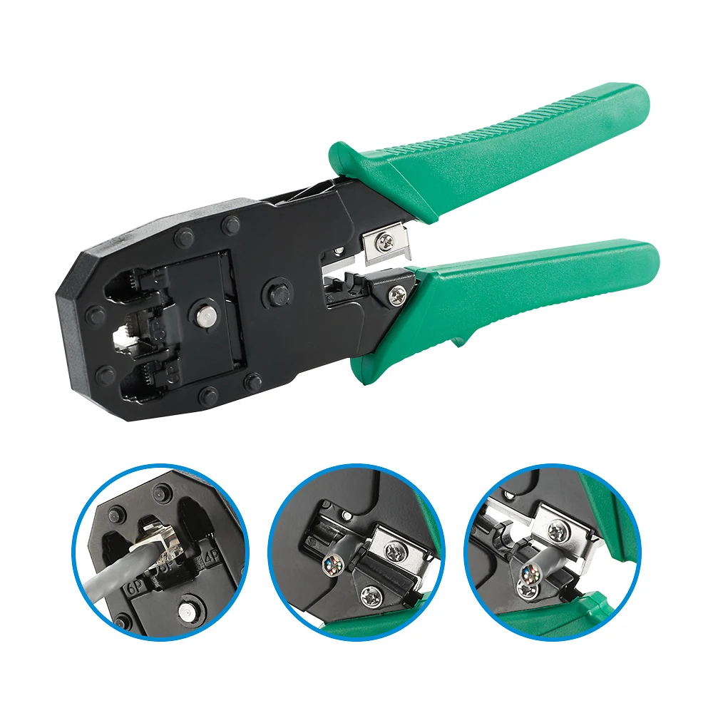12-in-1 RJ45 Crimper & LAN Cable Tester Tool Kit 3