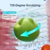 Customized Fruit Cleaning Device Wholesale Large Fruit Washer Spinner with Brush 5