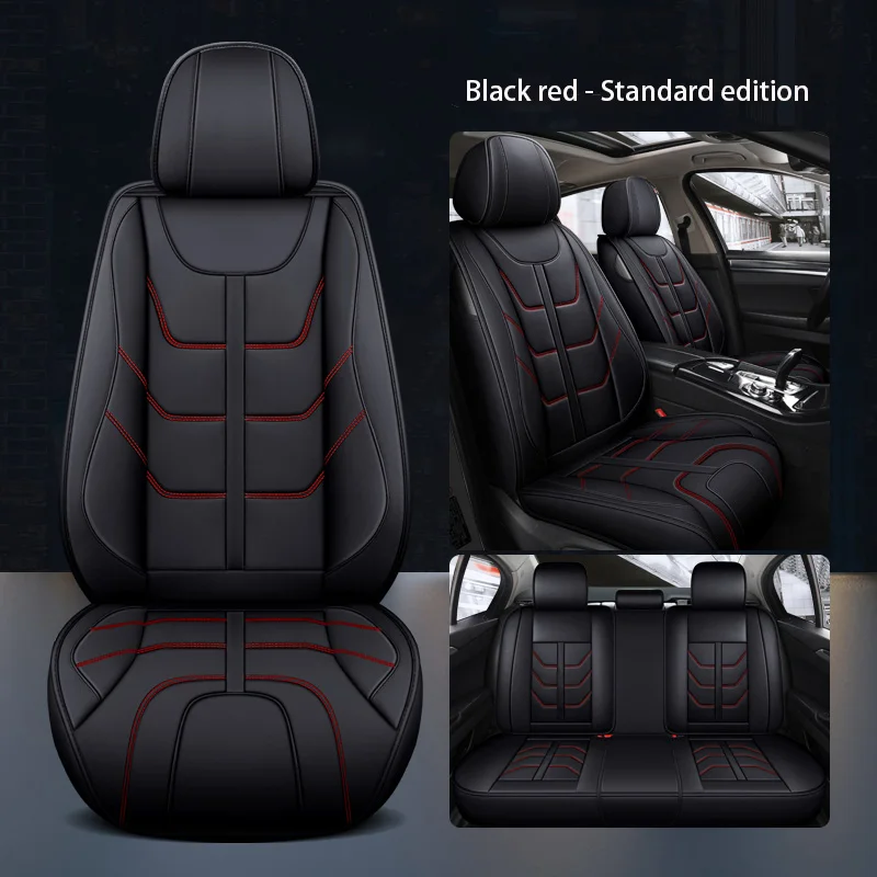 Funda De Asiento Para Jaguar X-Type 2000-2023 - Juego Completo 9 Piezas En Cuero Sintético Beige, Impermeable Y Transpirable