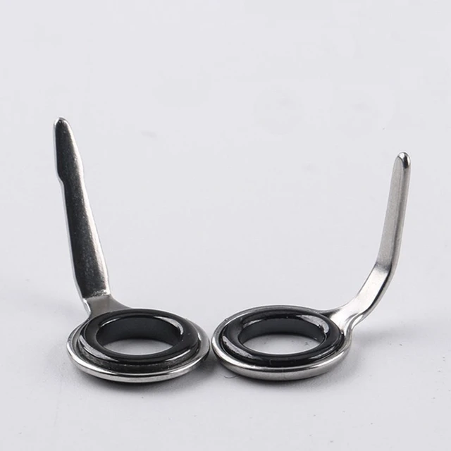 5pcs Fishing Rod Guide Stainless Steel Ceramic Ring Tip Guide 2.5#-10# Oval  Repair Replacement Kit Fishing Rod Guide Accessories - AliExpress